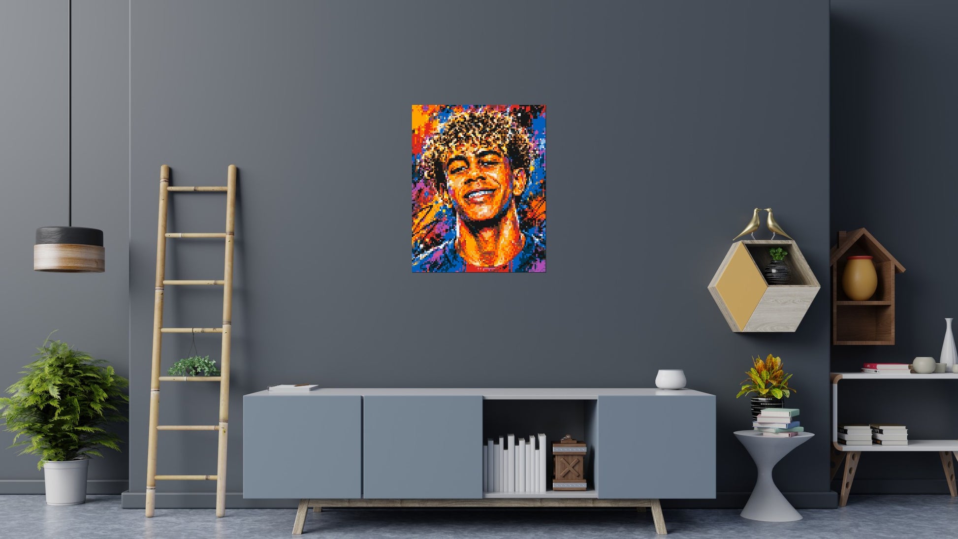 Lamine Yamal Urban Pop - Brick Art Mosaic Kit 4x5 scene