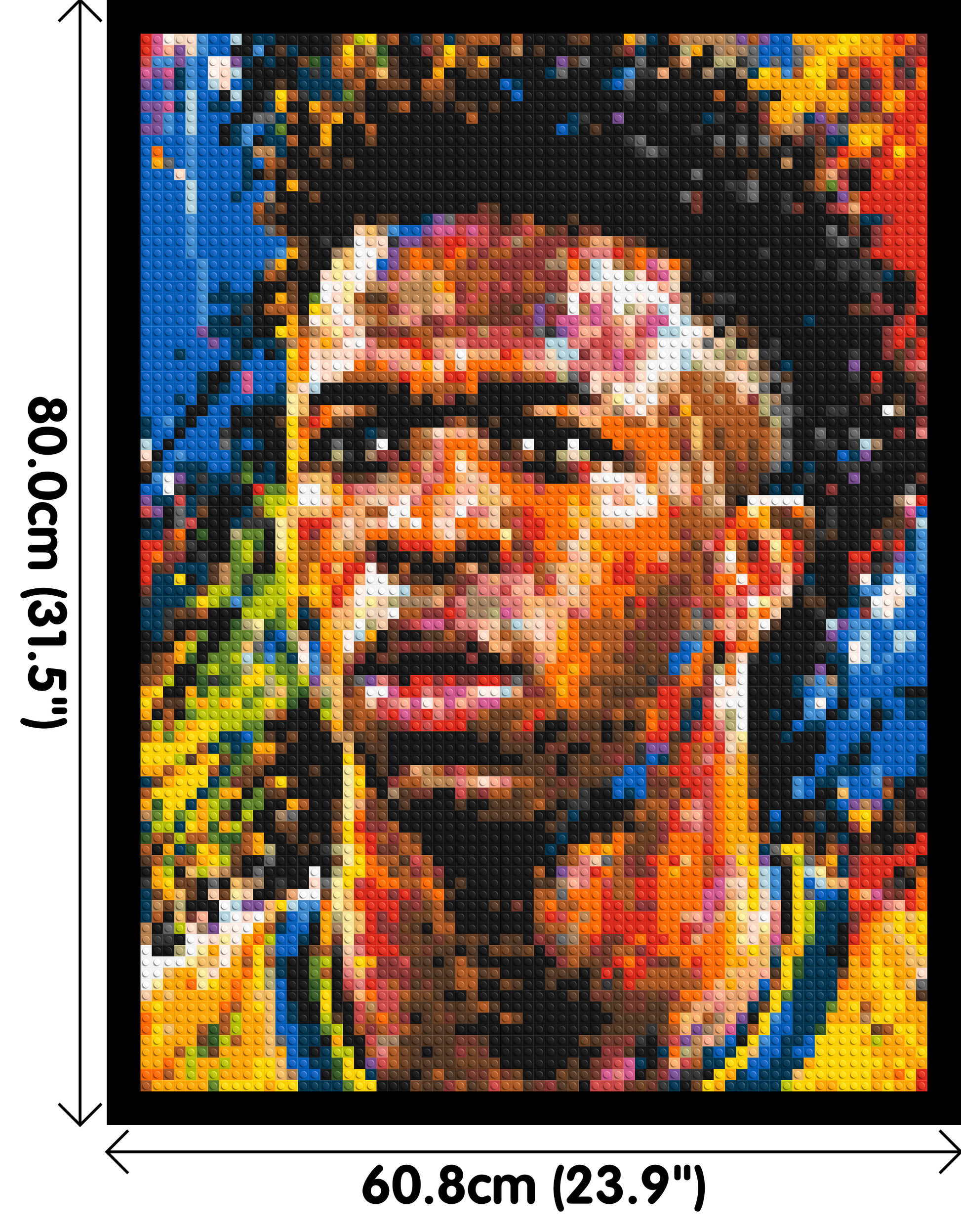 Vinícius Júnior Urban Pop - Brick Art Mosaic Kit 3x4 dimensions with frame