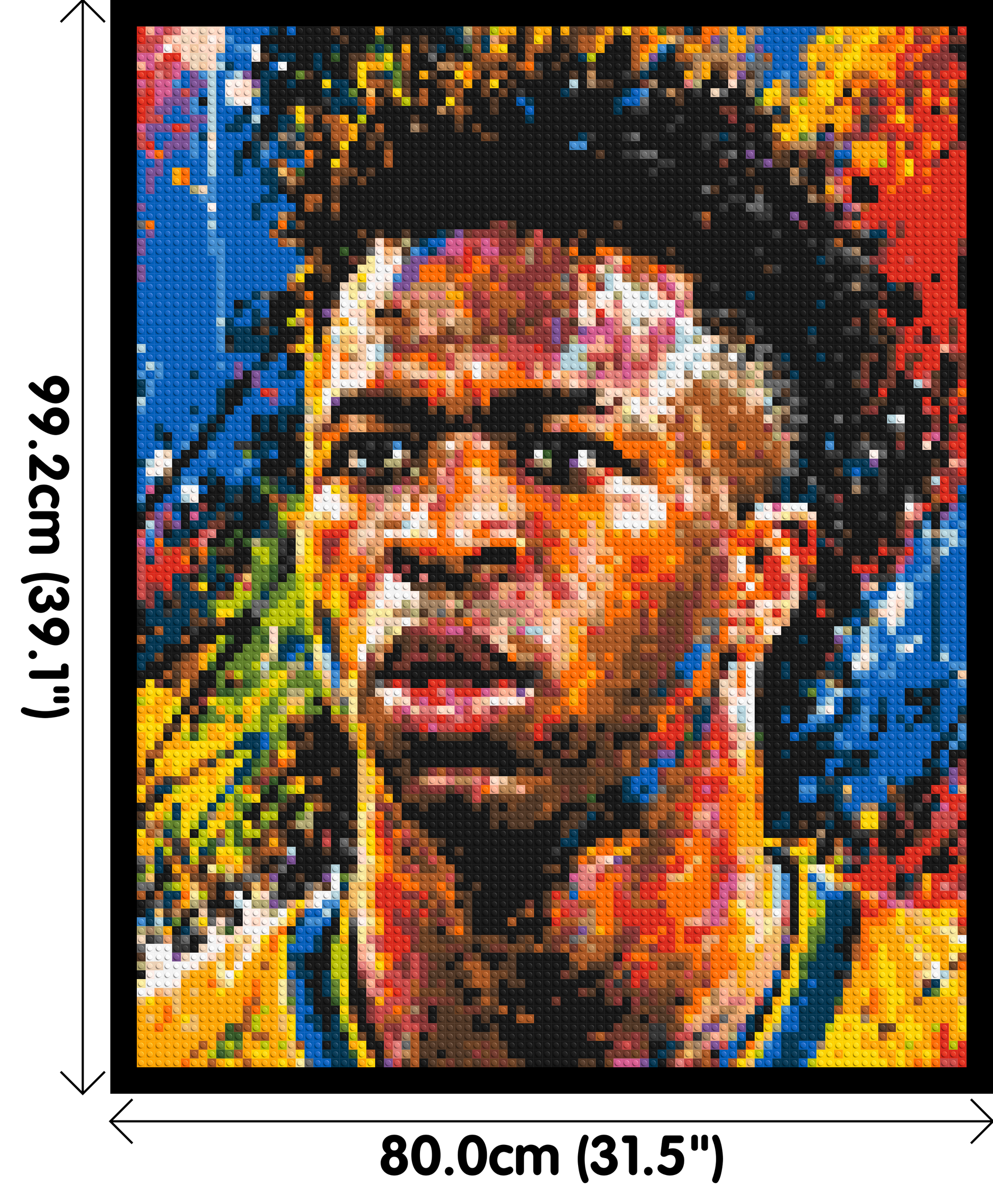 Vinícius Júnior Urban Pop - Brick Art Mosaic Kit 4x5 dimensions with frame