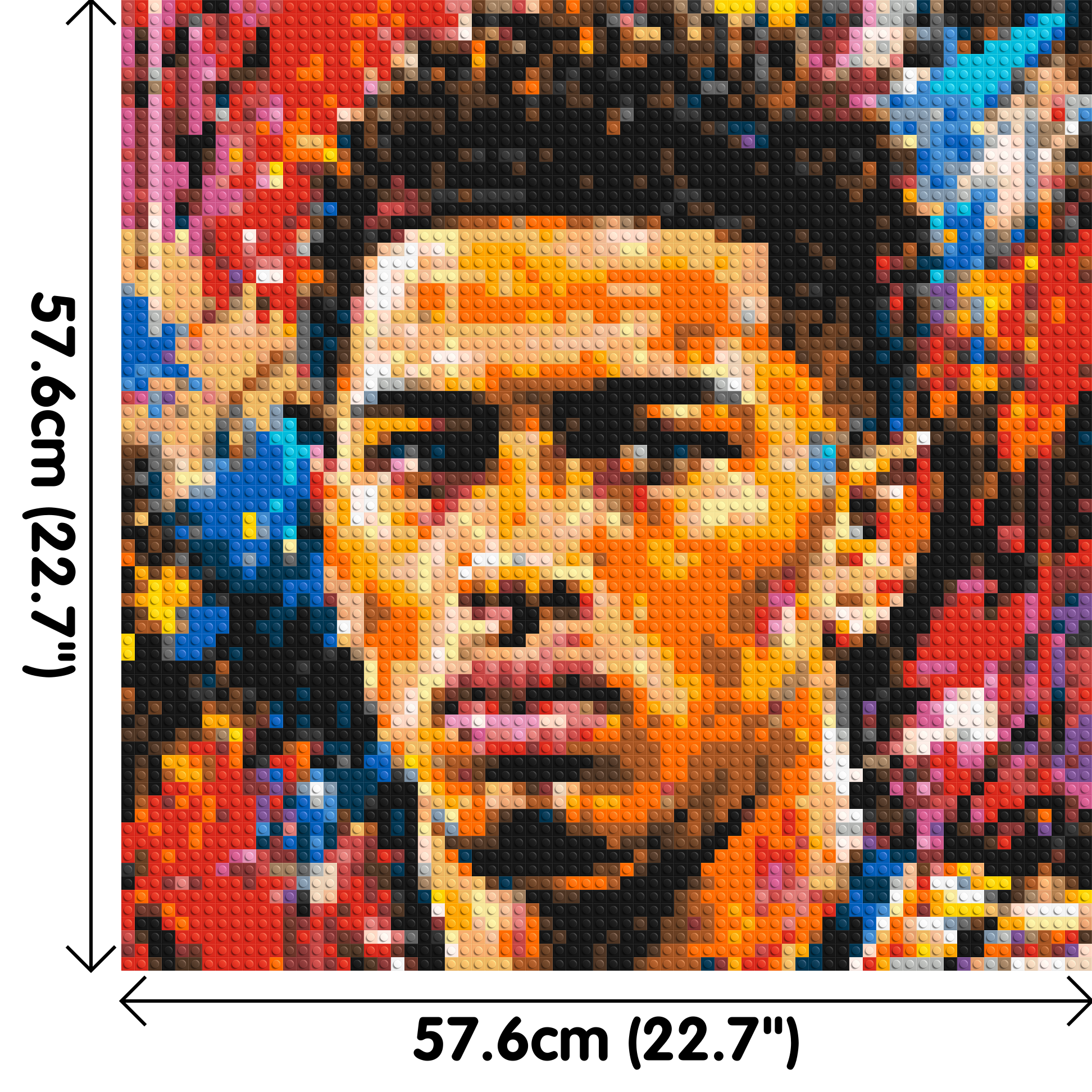 Jude Bellingham Urban Pop - Brick Art Mosaic Kit 3x3 dimensions