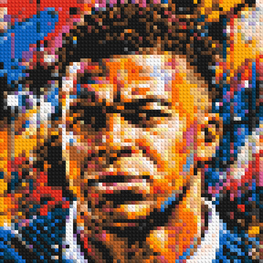 Kylian Mbappé Urban Pop - Brick Art Mosaic Kit 3x3 large