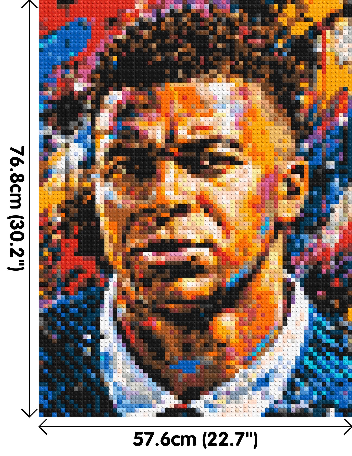 Kylian Mbappé Urban Pop - Brick Art Mosaic Kit 3x4 large
