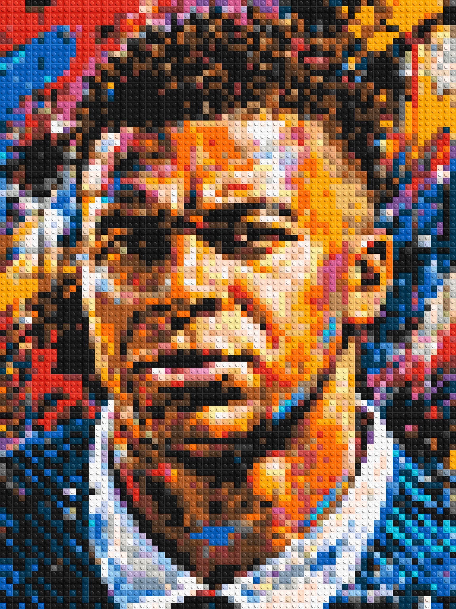 Kylian Mbappé Urban Pop - Brick Art Mosaic Kit 3x4 large