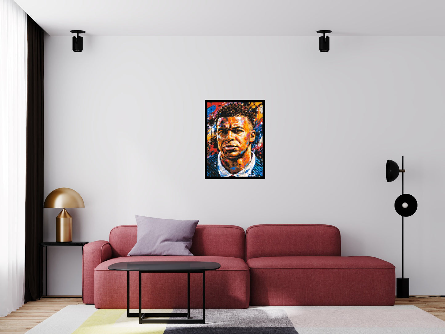Kylian Mbappé Urban Pop - Brick Art Mosaic Kit 3x4 large