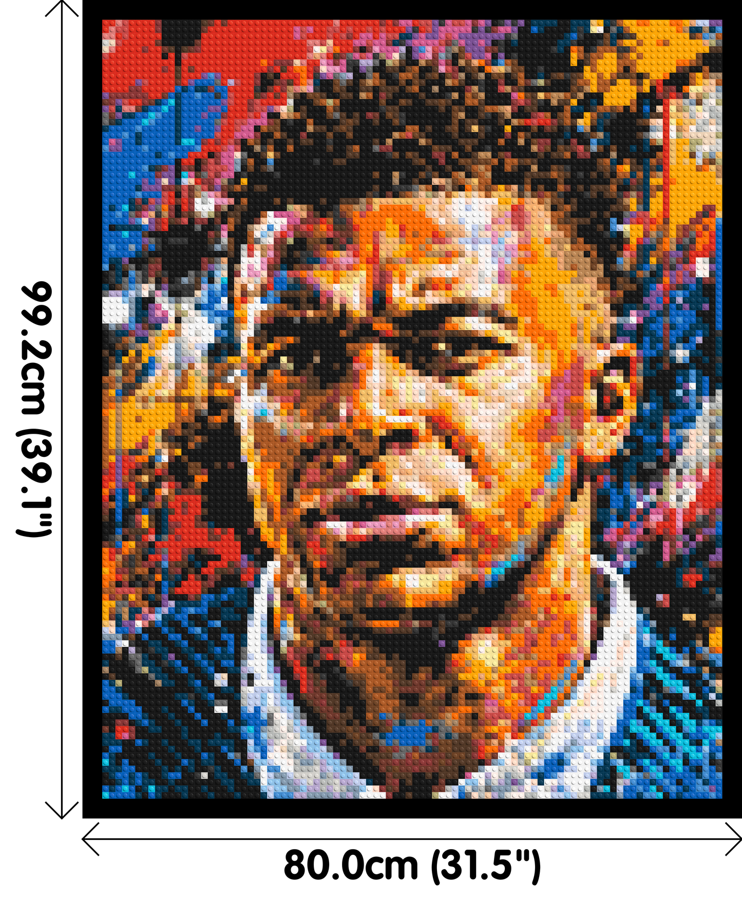 Kylian Mbappé Urban Pop - Brick Art Mosaic Kit 4x5 large
