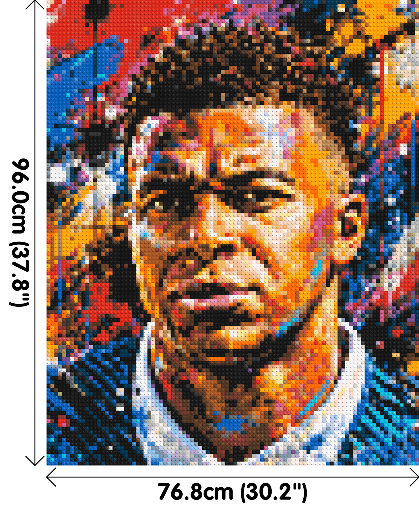 Kylian Mbappé Urban Pop - Brick Art Mosaic Kit 4x5 large