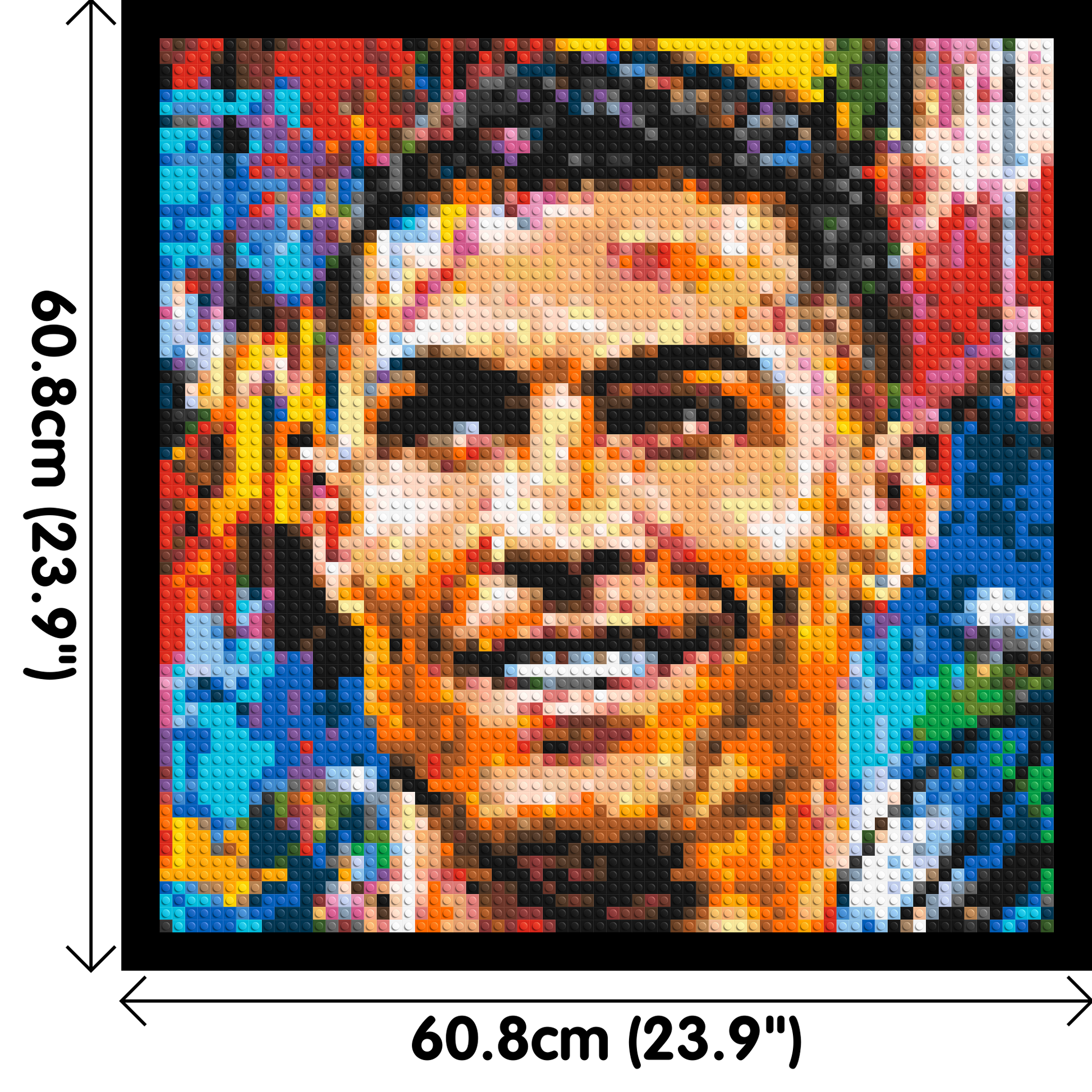 Cristiano Ronaldo Urban Pop - Brick Art Mosaic Kit 3x3 dimensions with frame