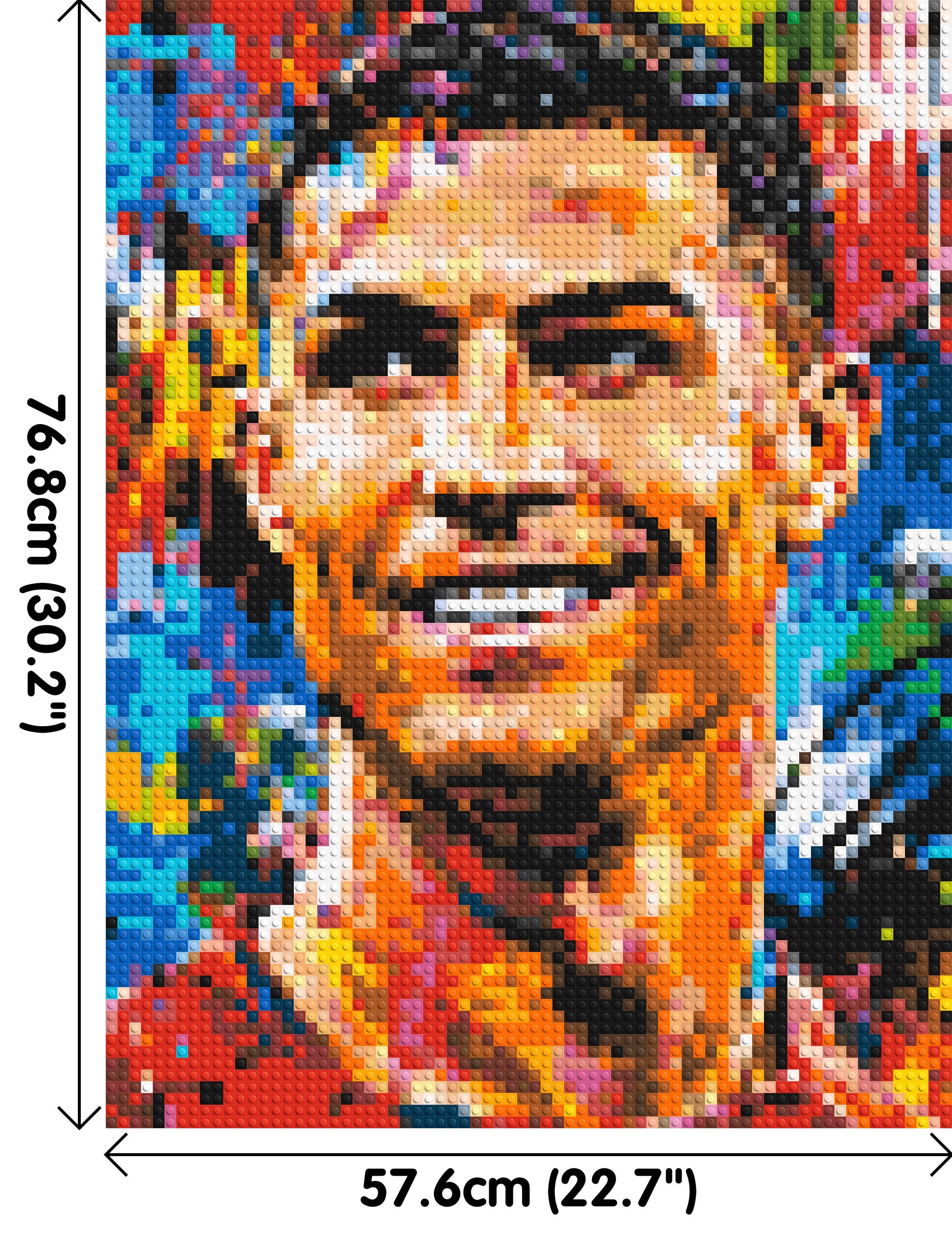 Cristiano Ronaldo Urban Pop - Brick Art Mosaic Kit 3x4 dimensions