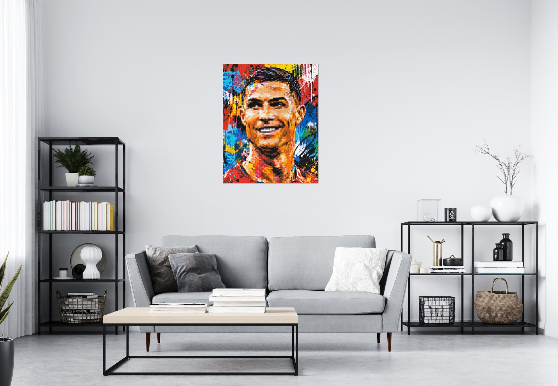 Cristiano Ronaldo Urban Pop - Brick Art Mosaic Kit 4x5 scene