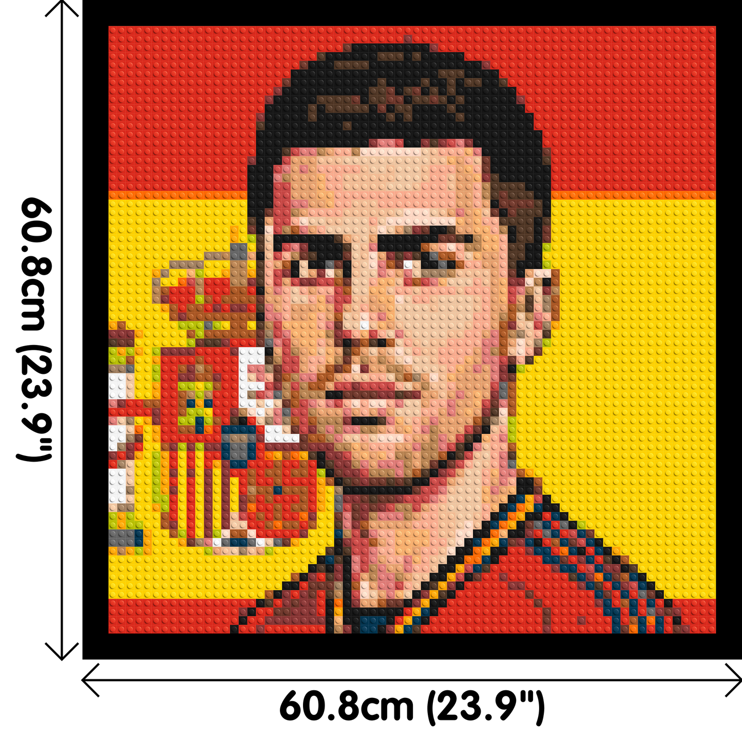 Rodri Caricature - Brick Art Mosaic Kit 3x3 large