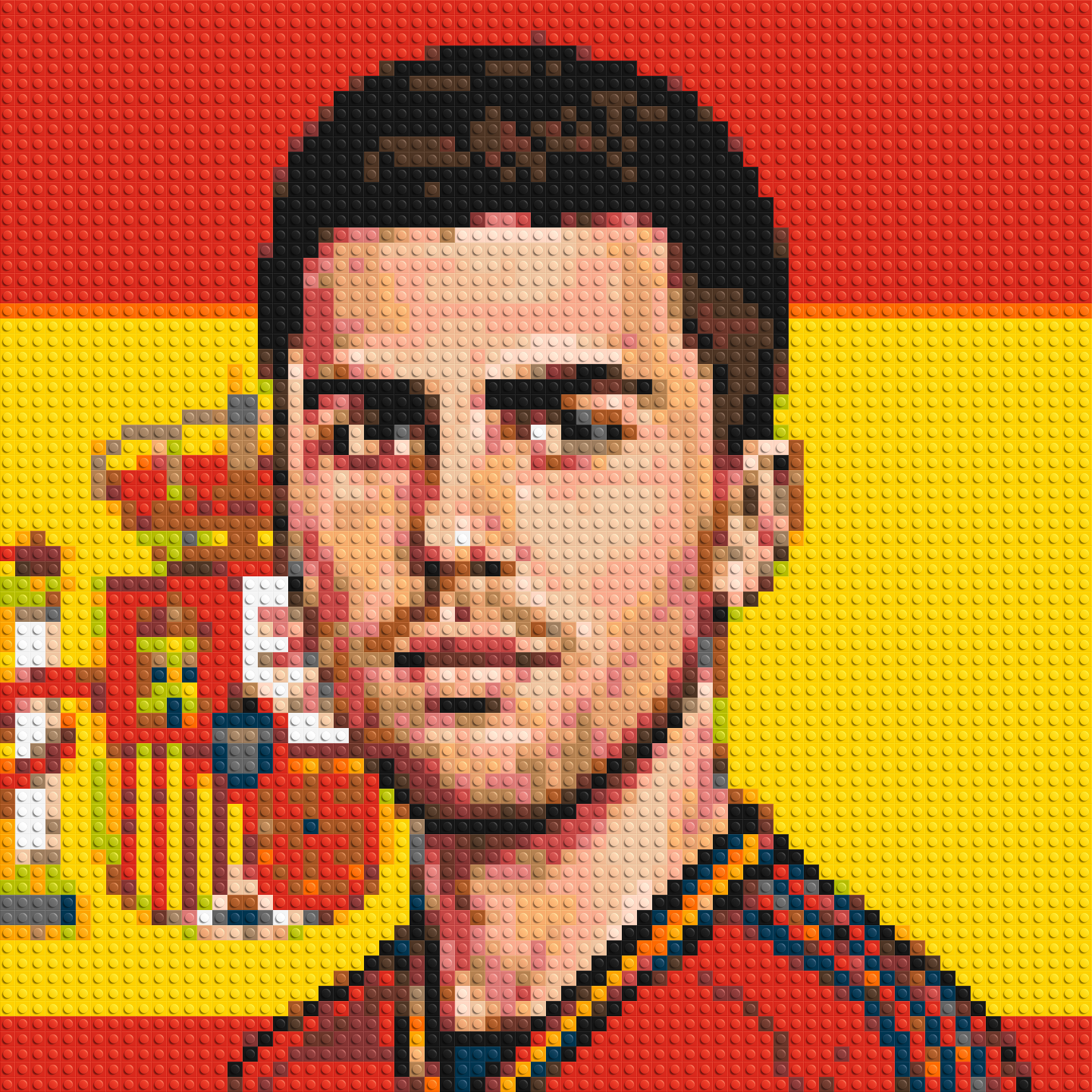 Rodri Caricature - Brick Art Mosaic Kit 3x3 large