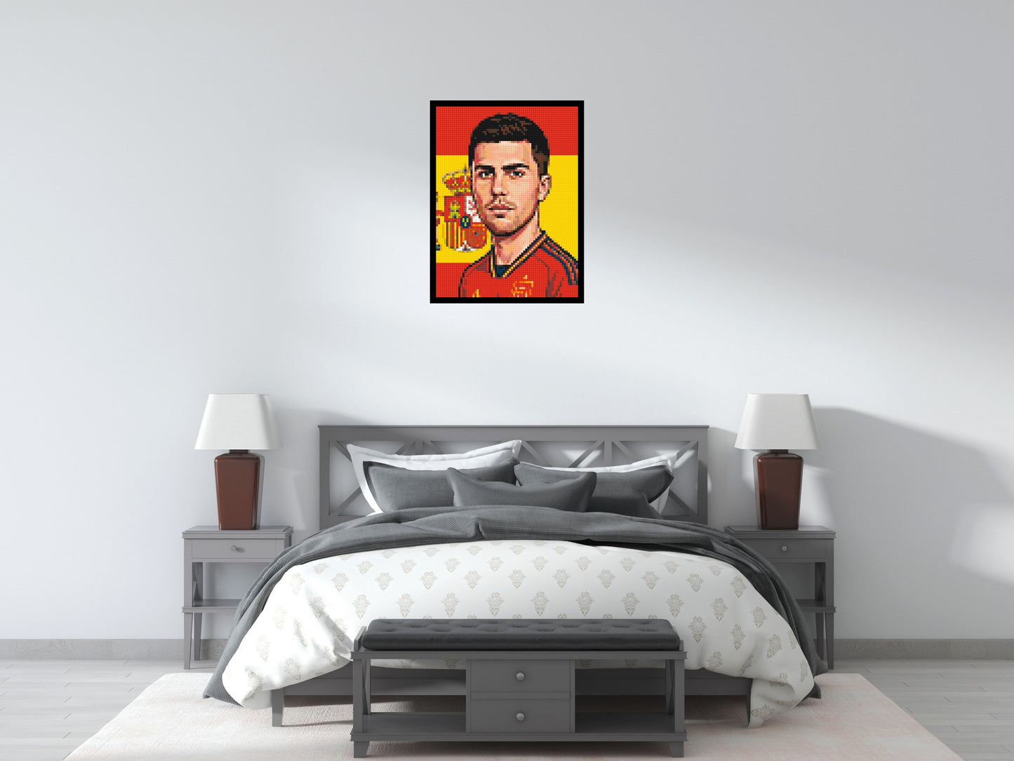 Rodri Caricature - Brick Art Mosaic Kit 3x4 large
