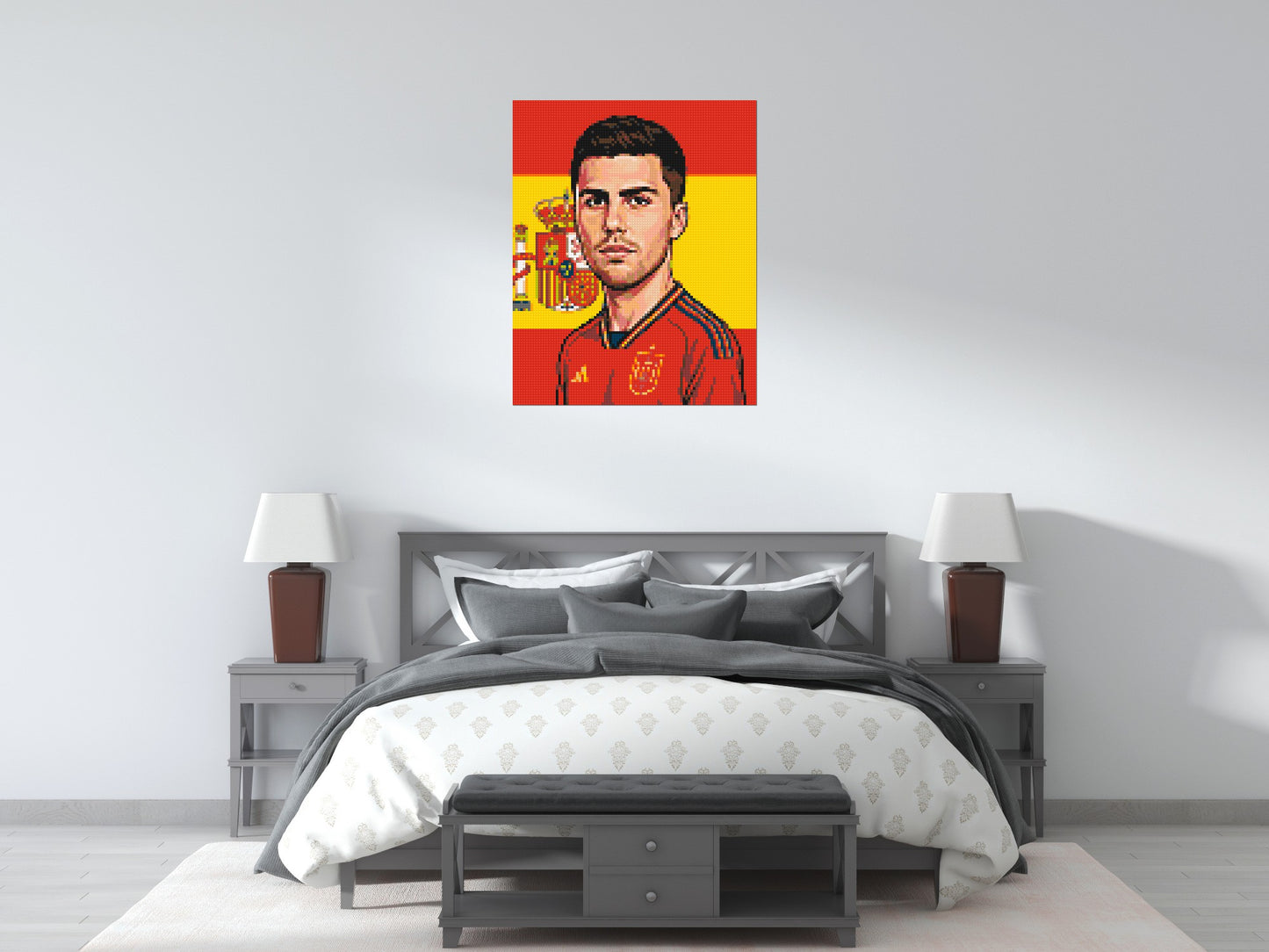 Rodri Caricature - Brick Art Mosaic Kit 4x5 large