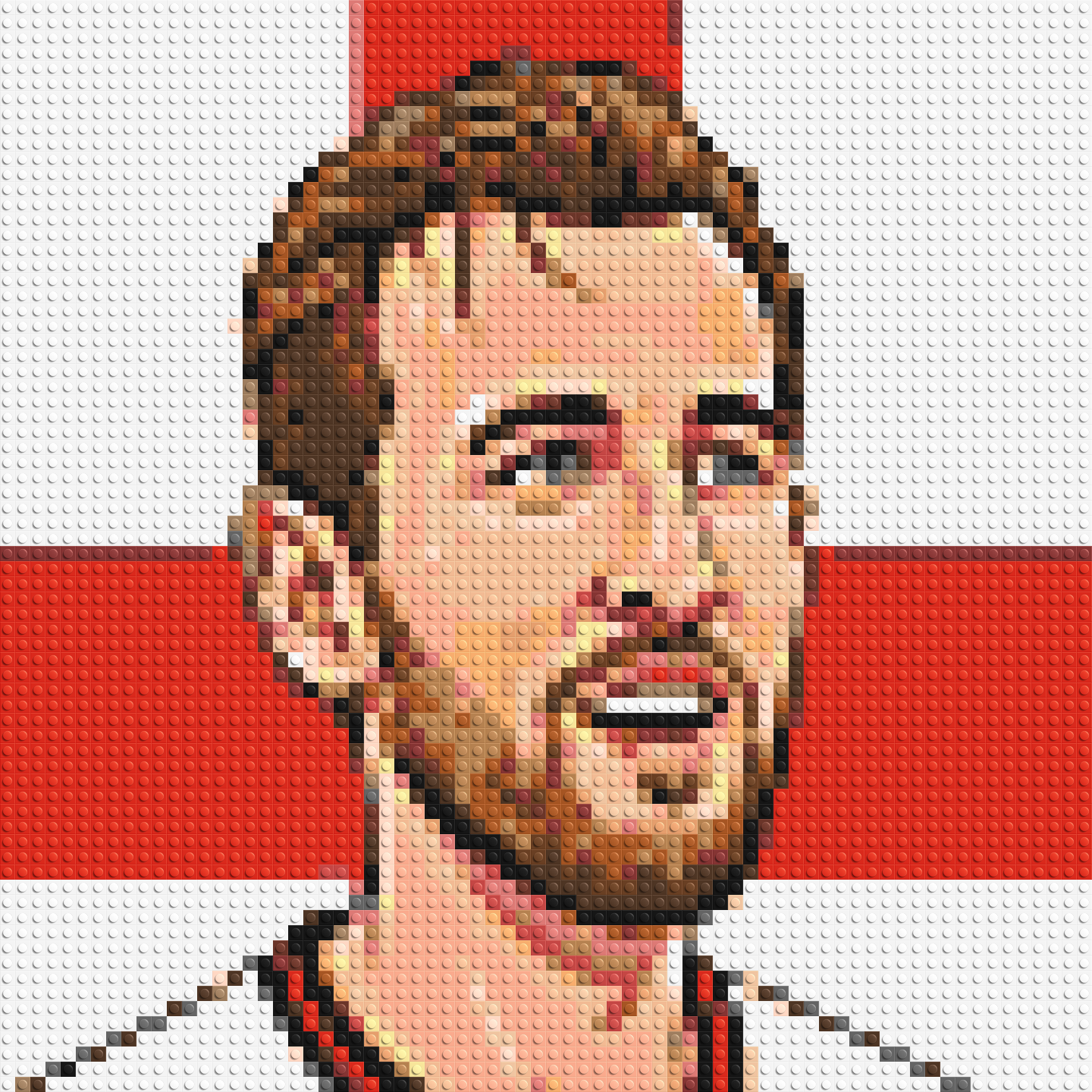 Harry Kane Caricature - Brick Art Mosaic Kit 3x3 large