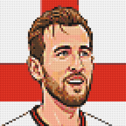 Harry Kane Caricature - Brick Art Mosaic Kit 3x3 large