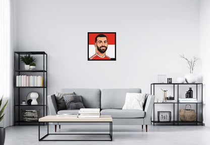 Mohamed Salah Caricature - Brick Art Mosaic Kit 3x3 large