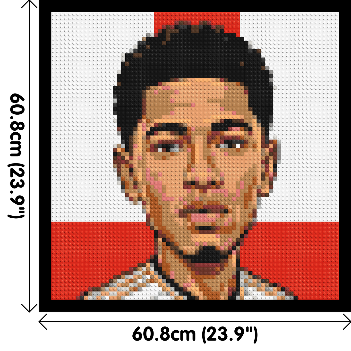 Jude Bellingham Caricature - Brick Art Mosaic Kit 3x3 large