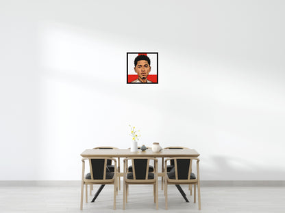 Jude Bellingham Caricature - Brick Art Mosaic Kit 3x3 large