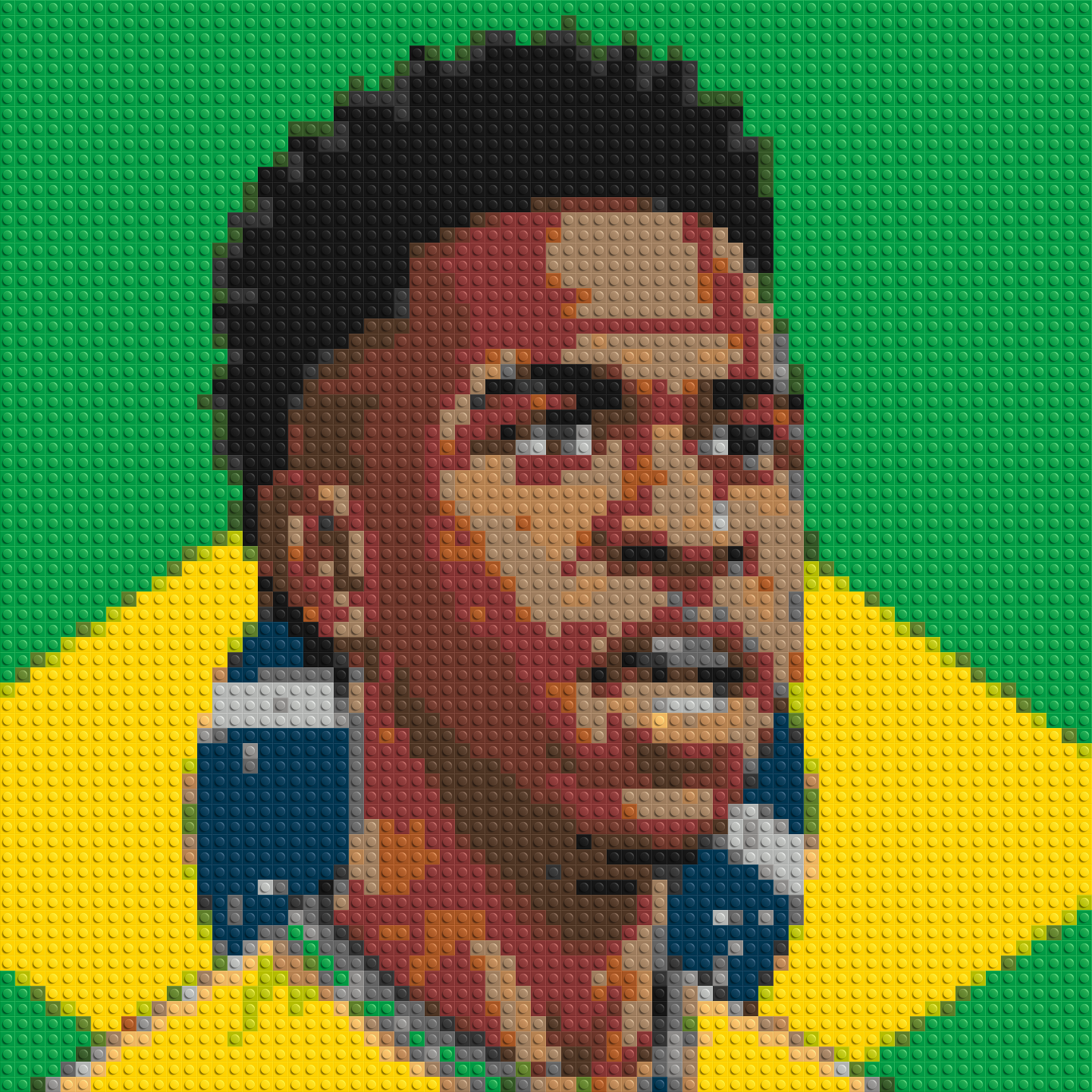 Vinícius Júnior Caricature - Brick Art Mosaic Kit 3x3 large