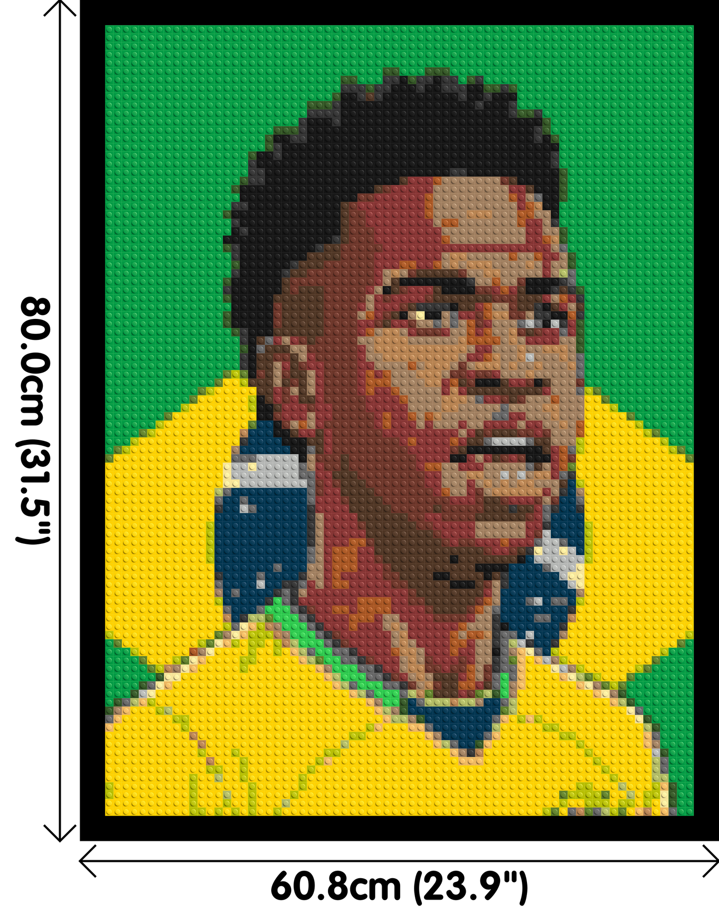 Vinícius Júnior Caricature - Brick Art Mosaic Kit 3x4 large