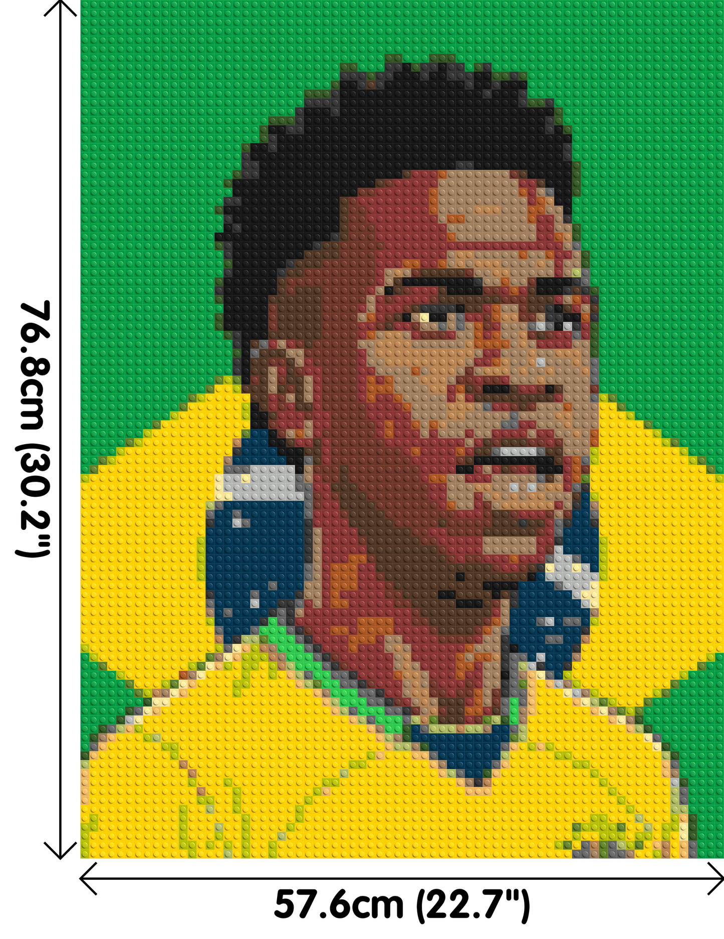 Vinícius Júnior Caricature - Brick Art Mosaic Kit 3x4 large