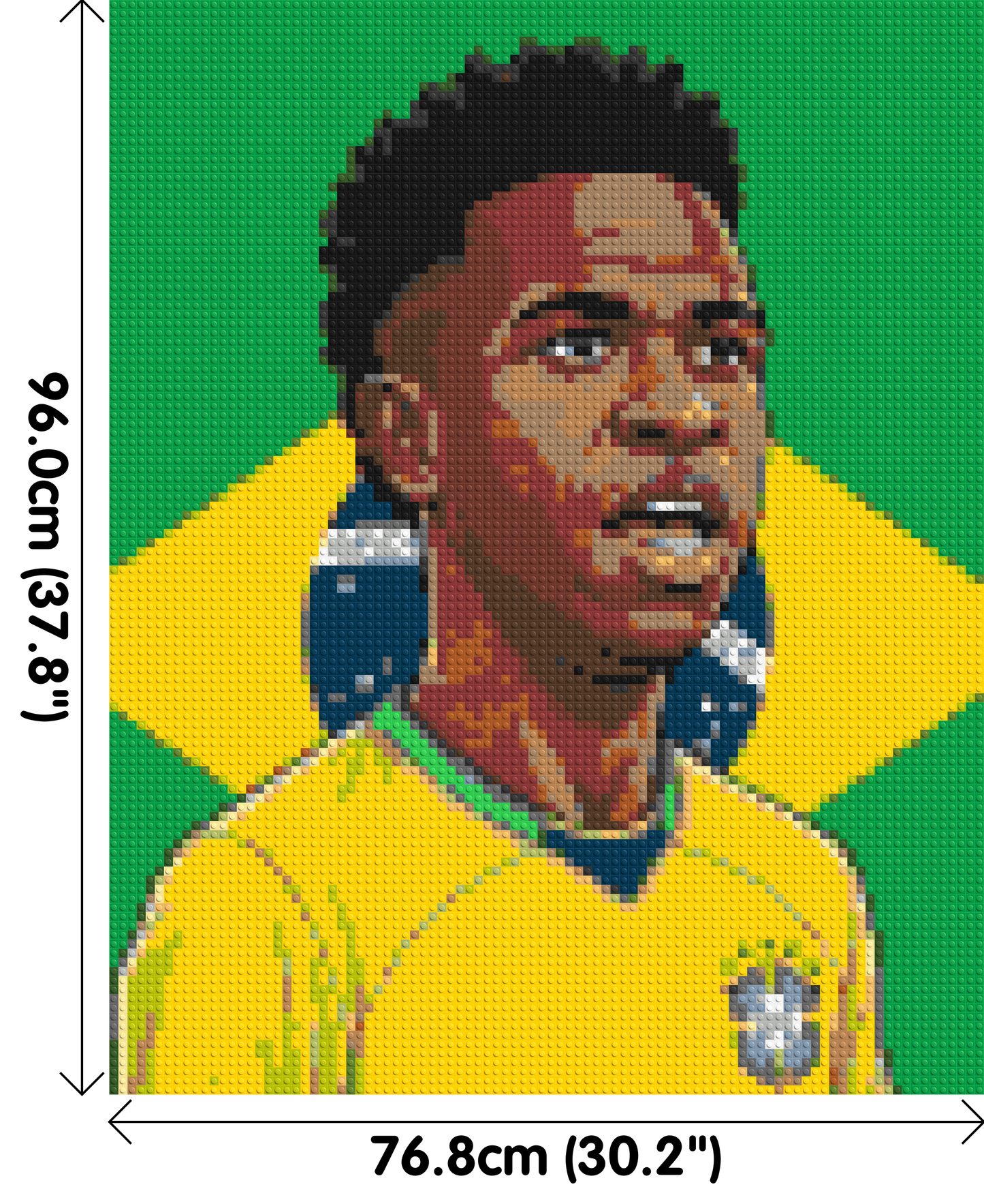 Vinícius Júnior Caricature - Brick Art Mosaic Kit 4x5 large