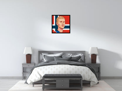 Erling Haaland Caricature - Brick Art Mosaic Kit 3x3 large