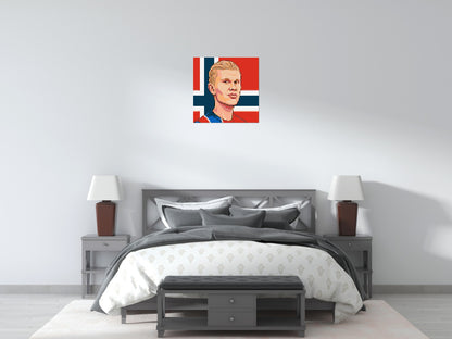 Erling Haaland Caricature - Brick Art Mosaic Kit 3x3 large