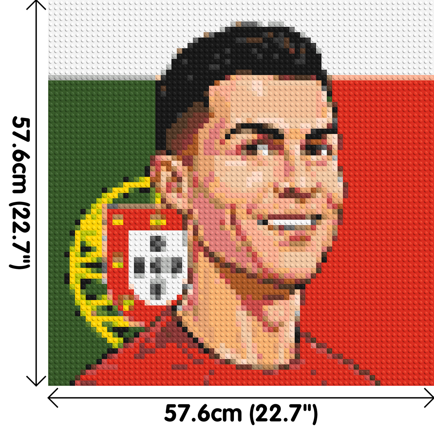 Cristiano Ronaldo Caricature - Brick Art Mosaic Kit 3x3 large