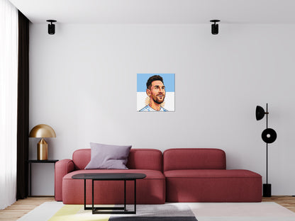 Lionel Messi Caricature - Brick Art Mosaic Kit 3x3 large