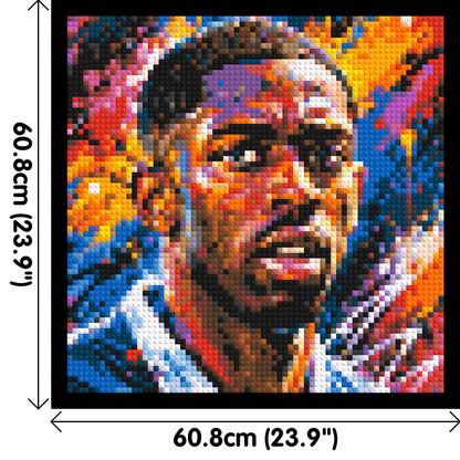 Ousmane Dembélé Urban Pop - Brick Art Mosaic Kit 3x3 large