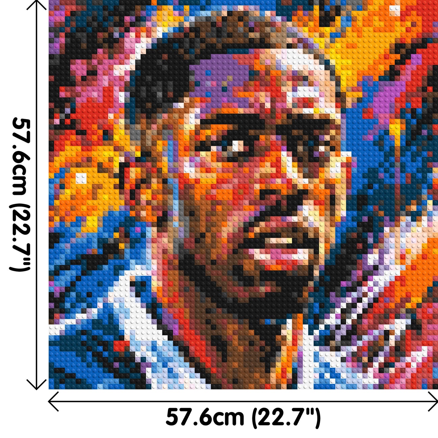 Ousmane Dembélé Urban Pop - Brick Art Mosaic Kit 3x3 large