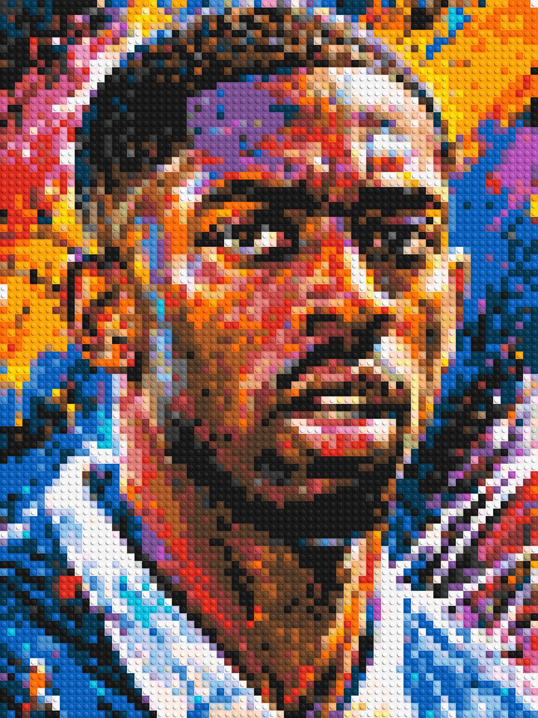 Ousmane Dembélé Urban Pop - Brick Art Mosaic Kit 3x4 large