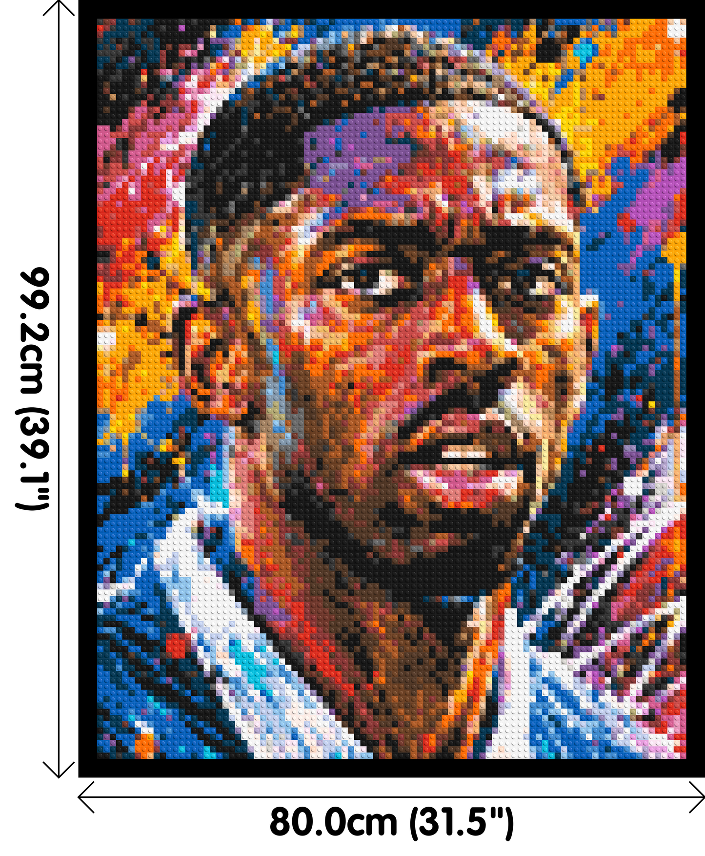 Ousmane Dembélé Urban Pop - Brick Art Mosaic Kit 4x5 large