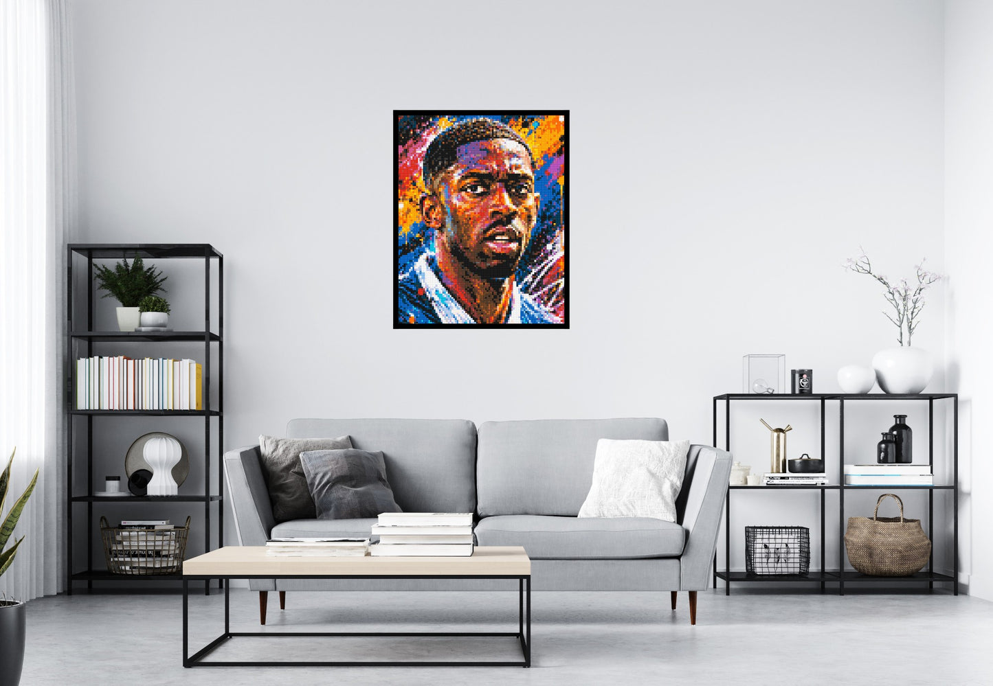 Ousmane Dembélé Urban Pop - Brick Art Mosaic Kit 4x5 large