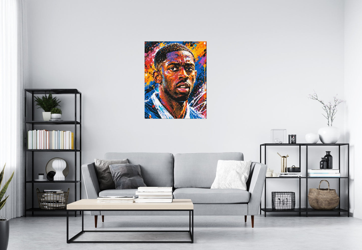 Ousmane Dembélé Urban Pop - Brick Art Mosaic Kit 4x5 large