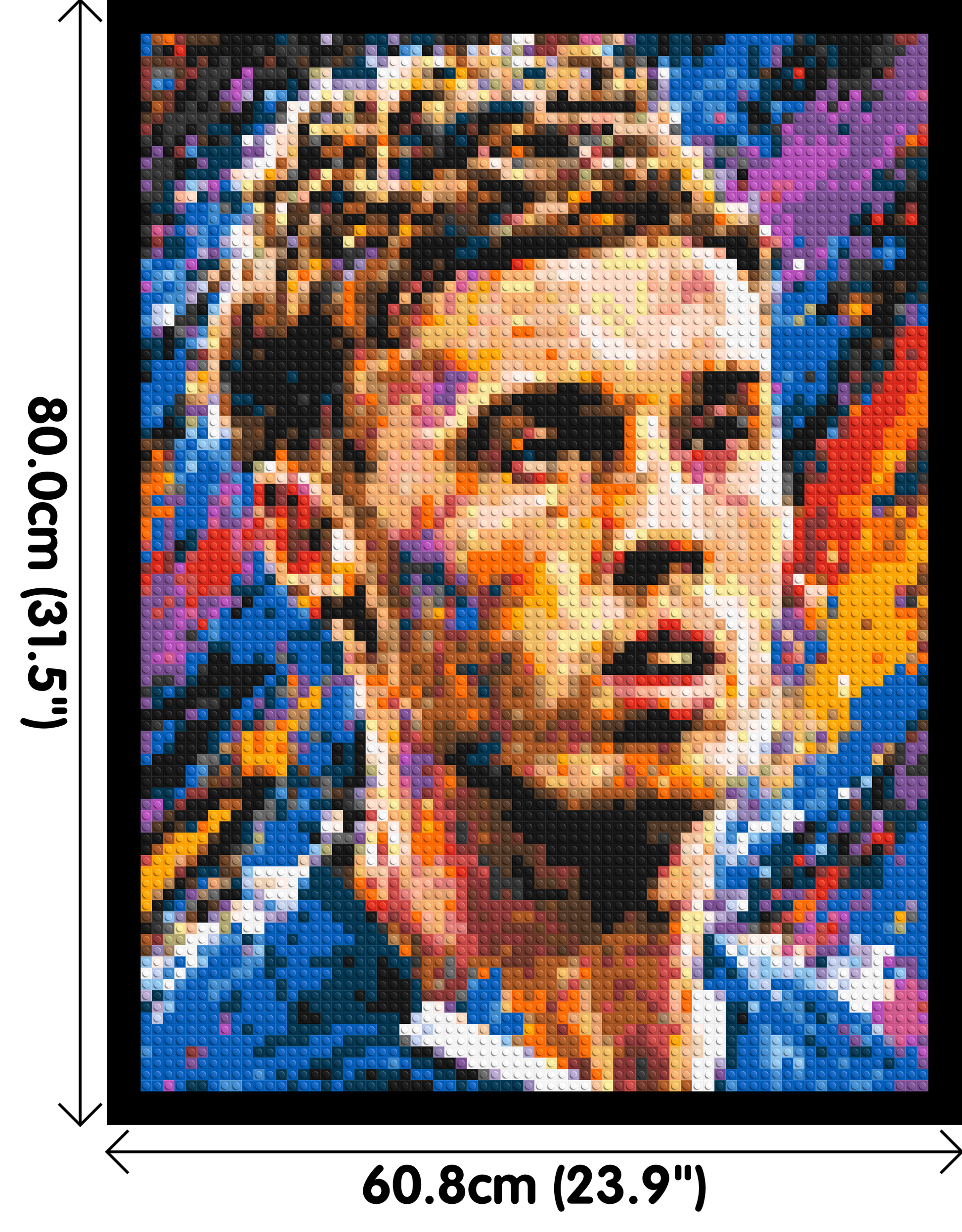 Cole Palmer Urban Pop - Brick Art Mosaic Kit 3x4 dimensions with frame