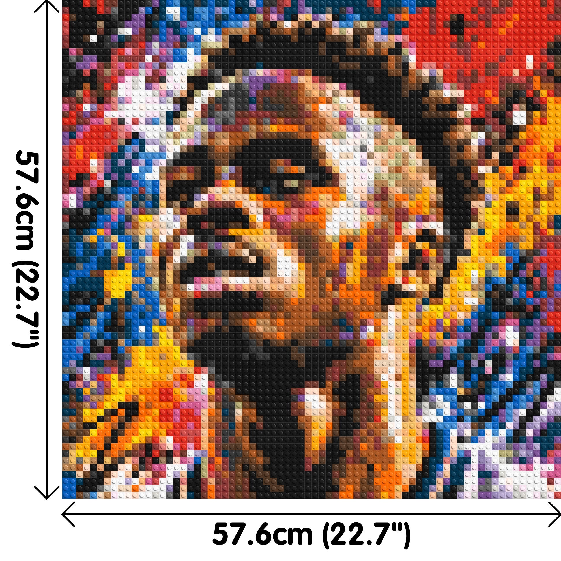 Bukayo Saka Urban Pop - Brick Art Mosaic Kit 3x3 dimensions