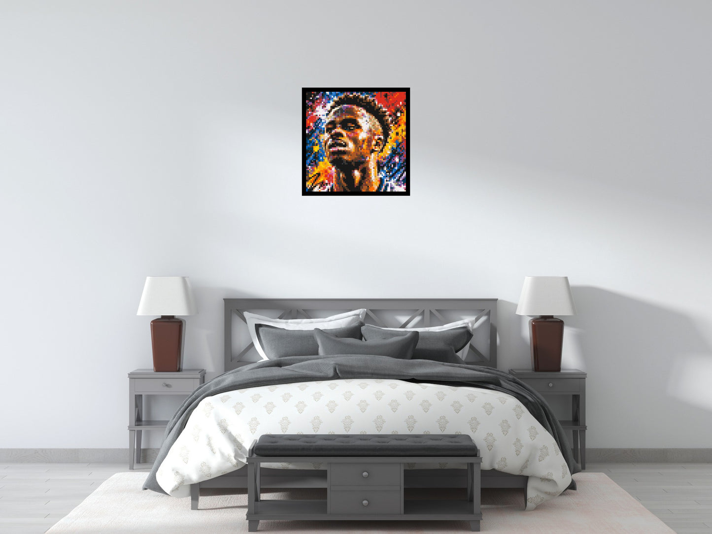 Bukayo Saka Urban Pop - Brick Art Mosaic Kit 3x3 large