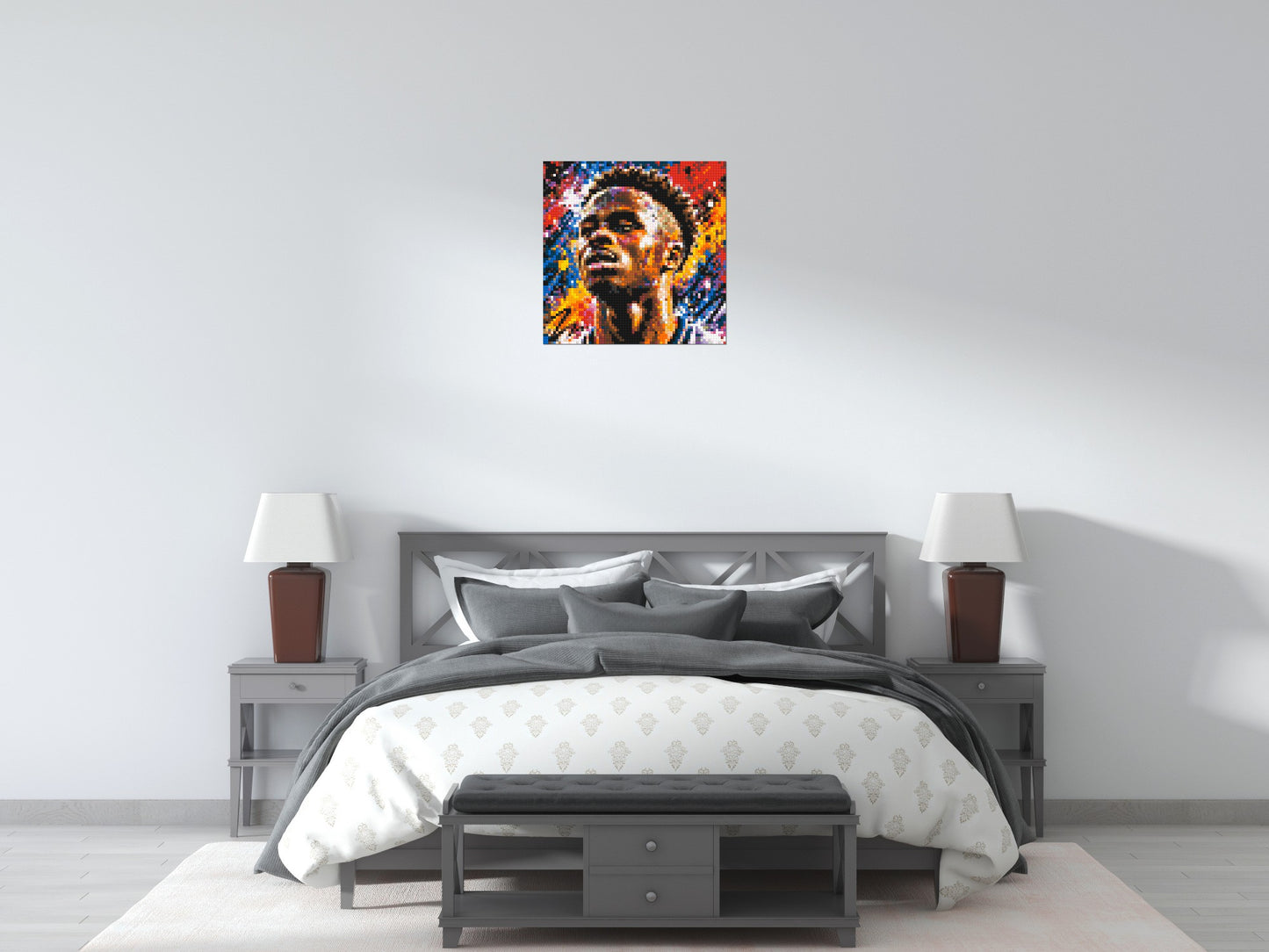 Bukayo Saka Urban Pop - Brick Art Mosaic Kit 3x3 large