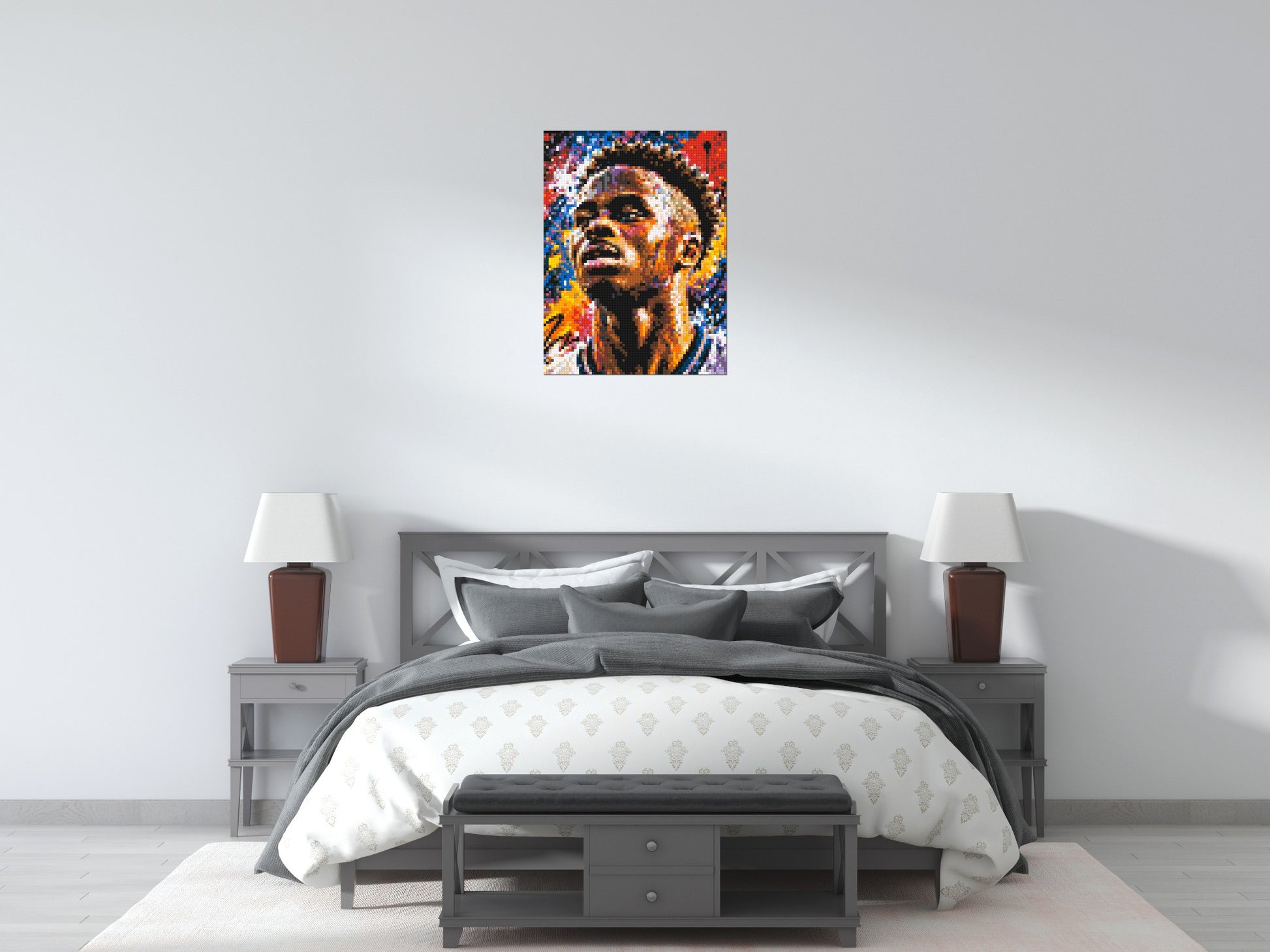 Bukayo Saka Urban Pop - Brick Art Mosaic Kit 3x4 scene
