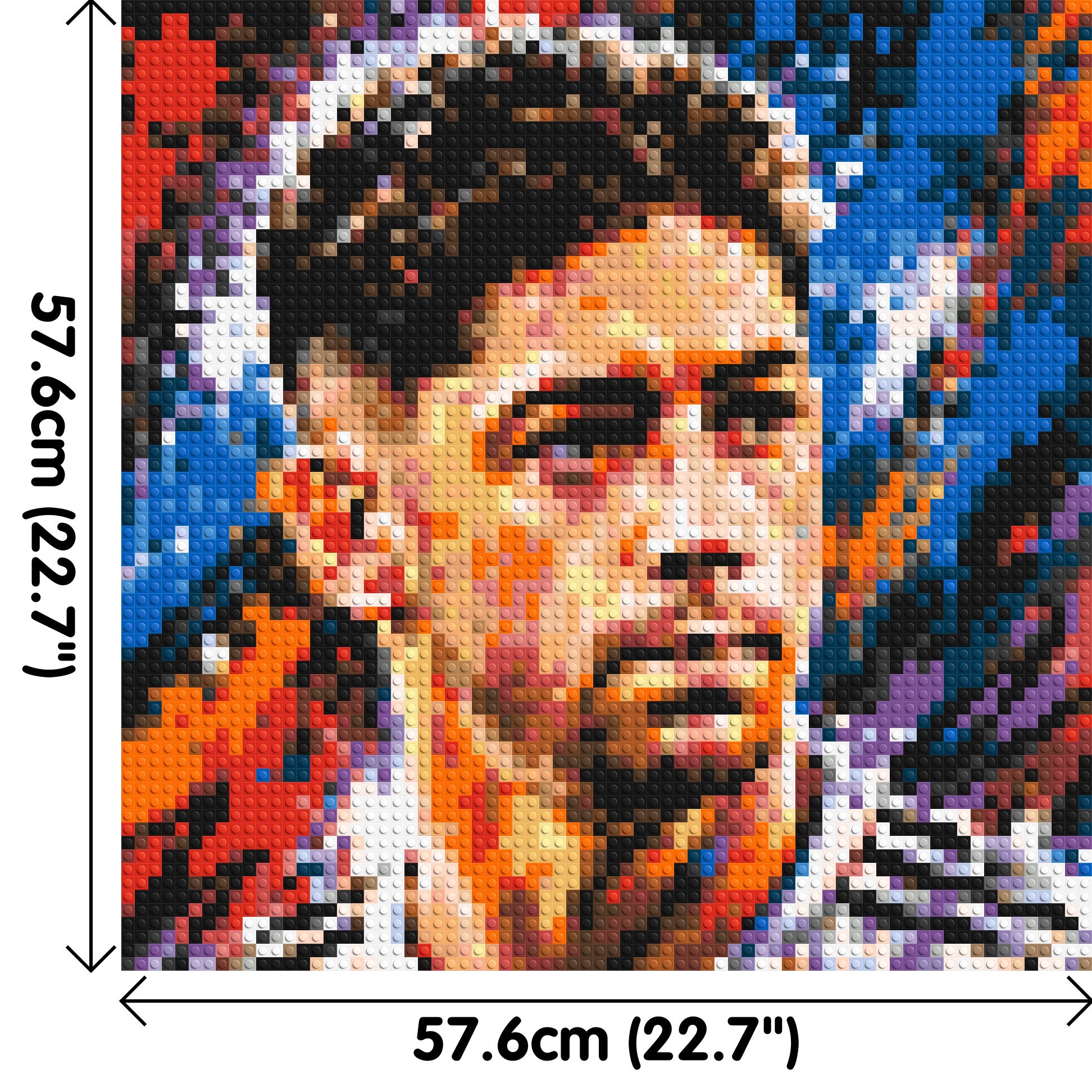 Federico Valverde Urban Pop - Brick Art Mosaic Kit 3x3 dimensions