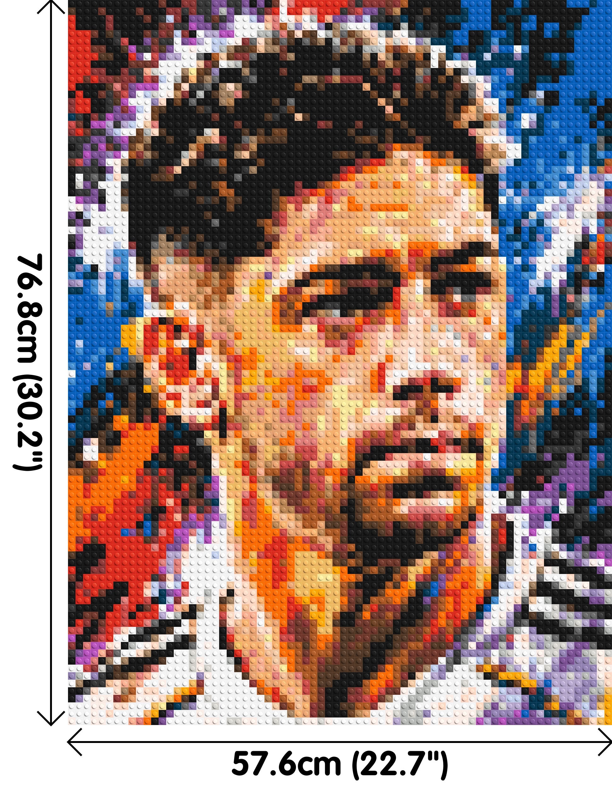 Federico Valverde Urban Pop - Brick Art Mosaic Kit 3x4 dimensions