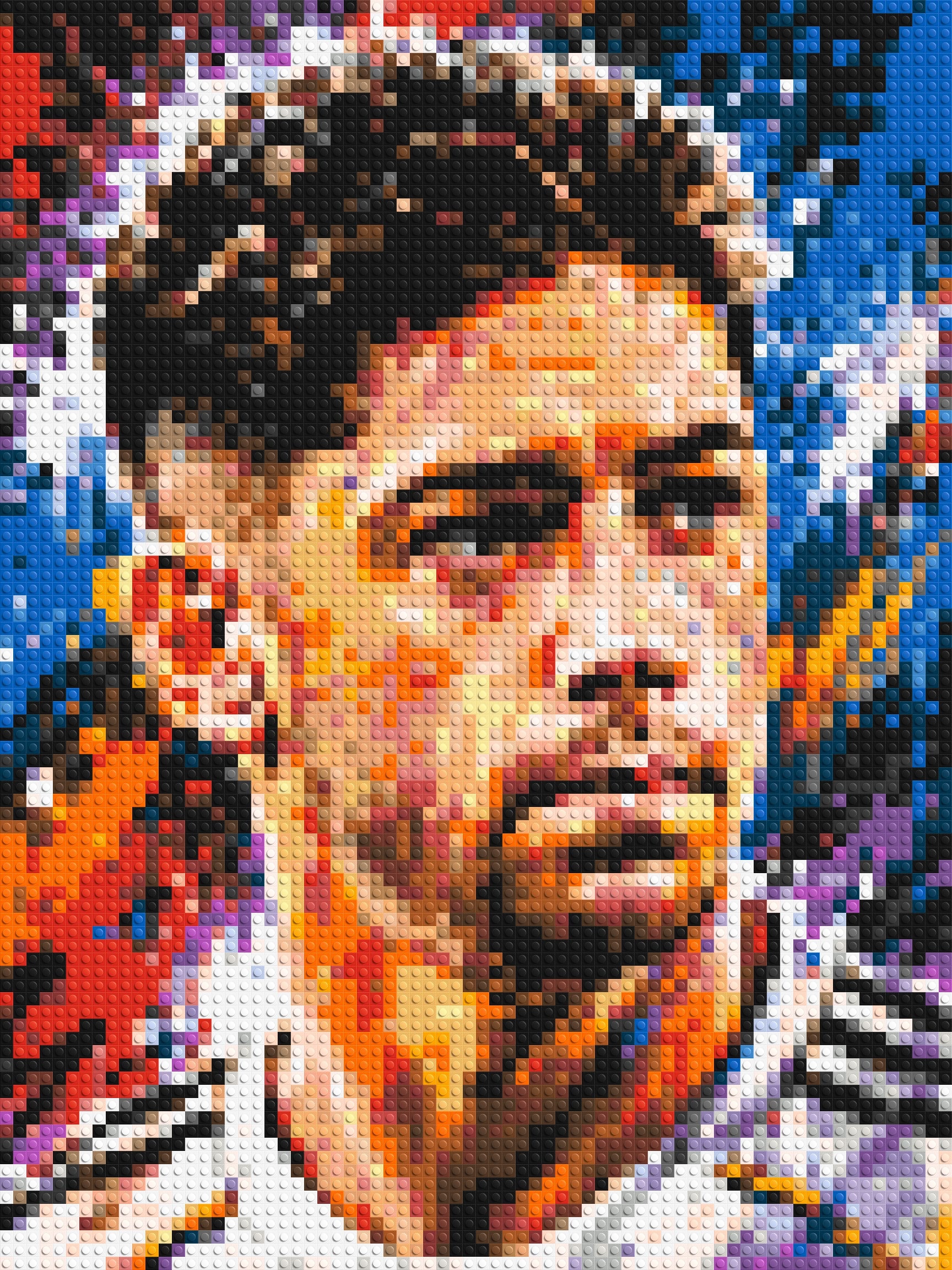 Federico Valverde Urban Pop - Brick Art Mosaic Kit 3x4 large