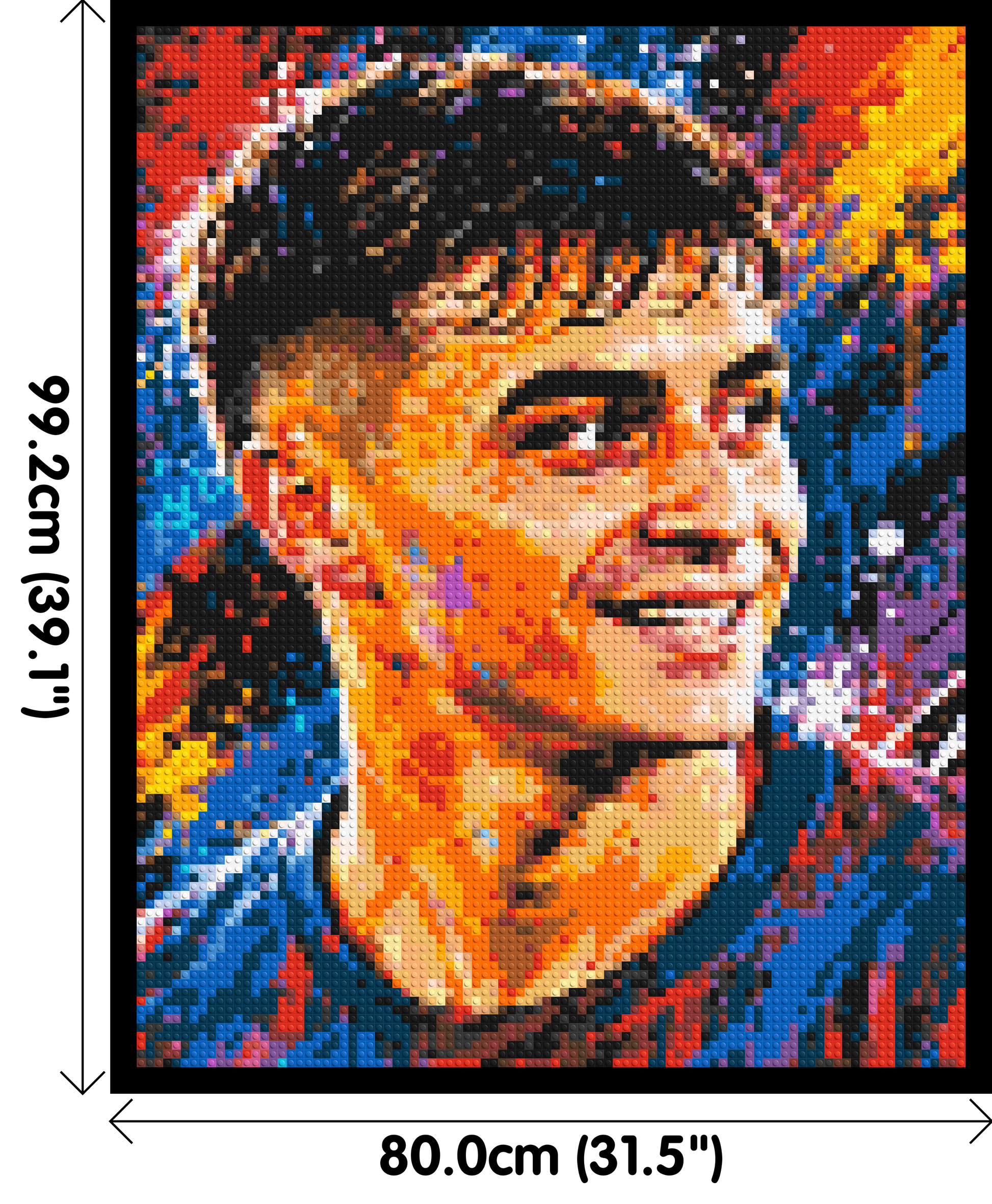 Pedri Urban Pop - Brick Art Mosaic Kit 4x5 dimensions with frame