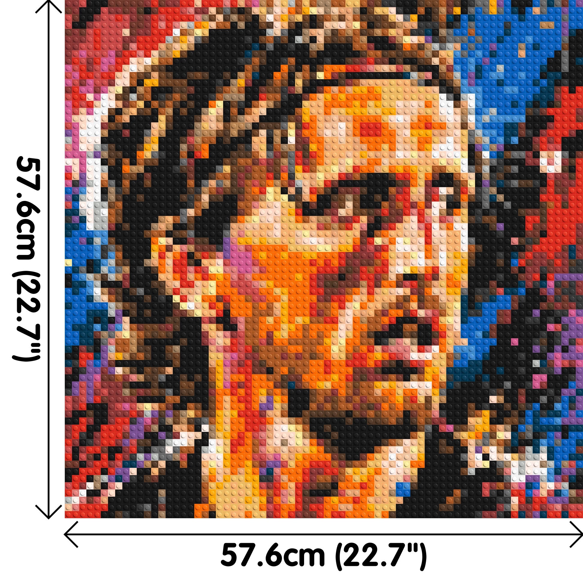 Luka Modrić Urban Pop - Brick Art Mosaic Kit 3x3 dimensions