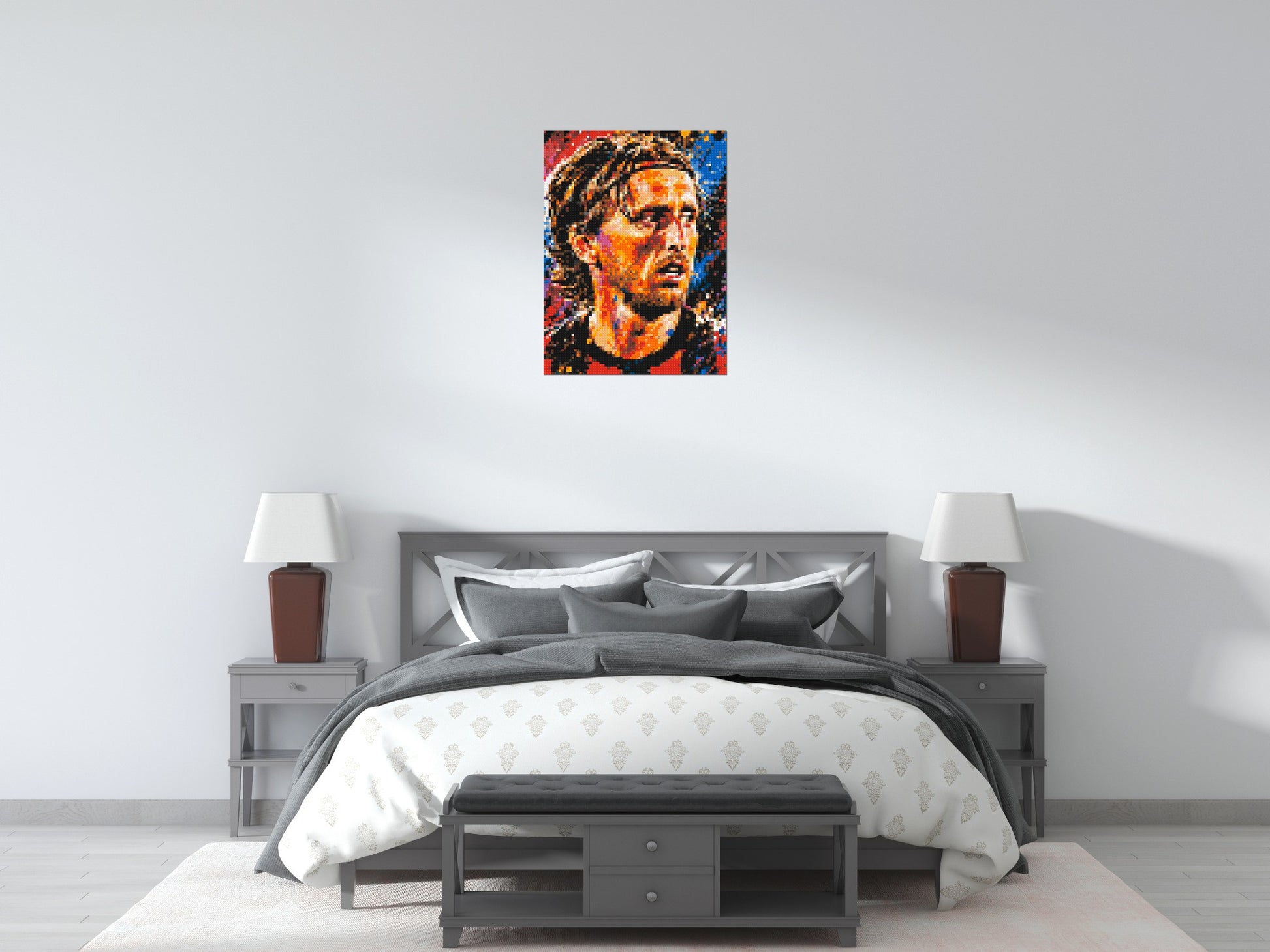 Luka Modrić Urban Pop - Brick Art Mosaic Kit 3x4 scene