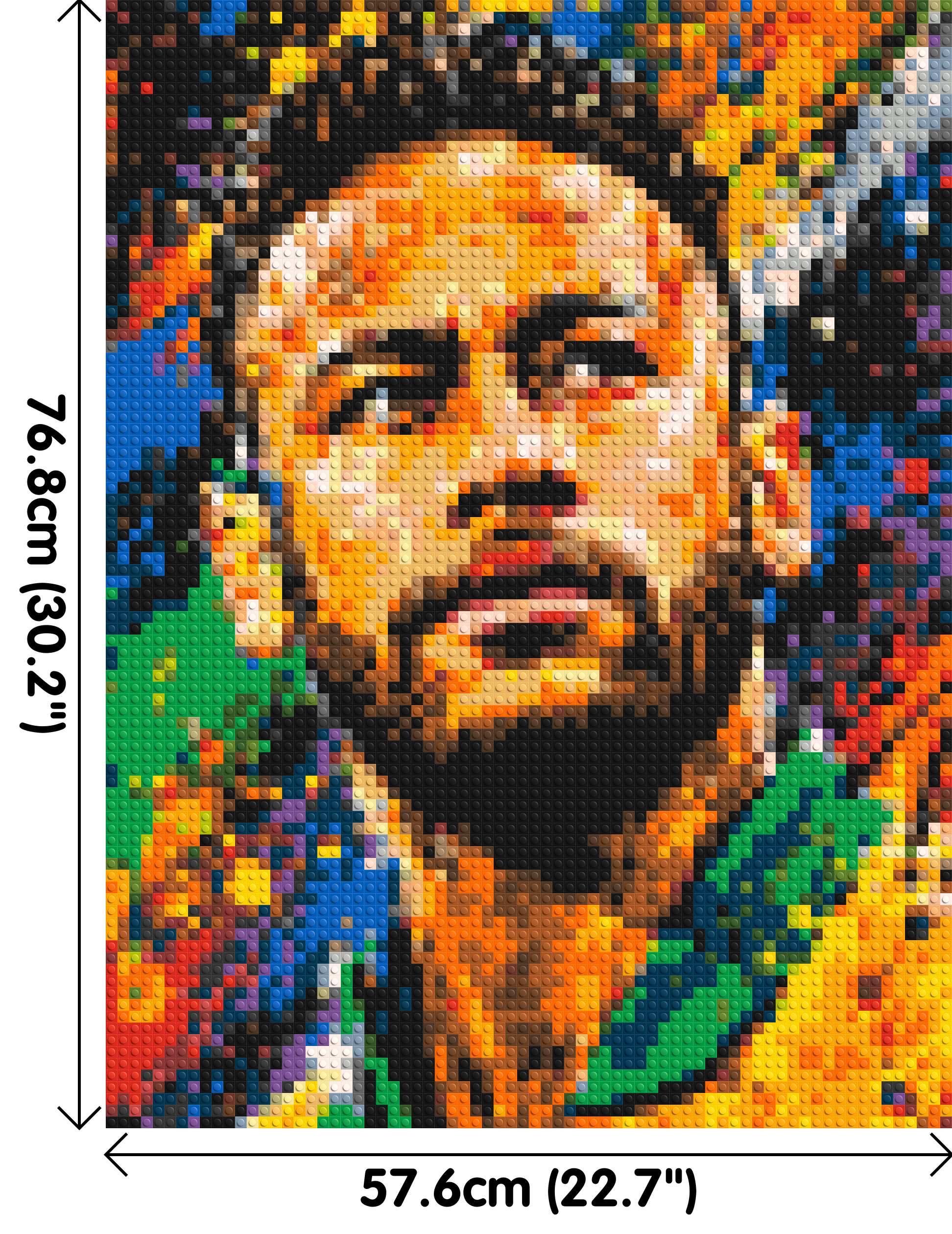 Neymar Urban Pop - Brick Art Mosaic Kit 3x4 dimensions