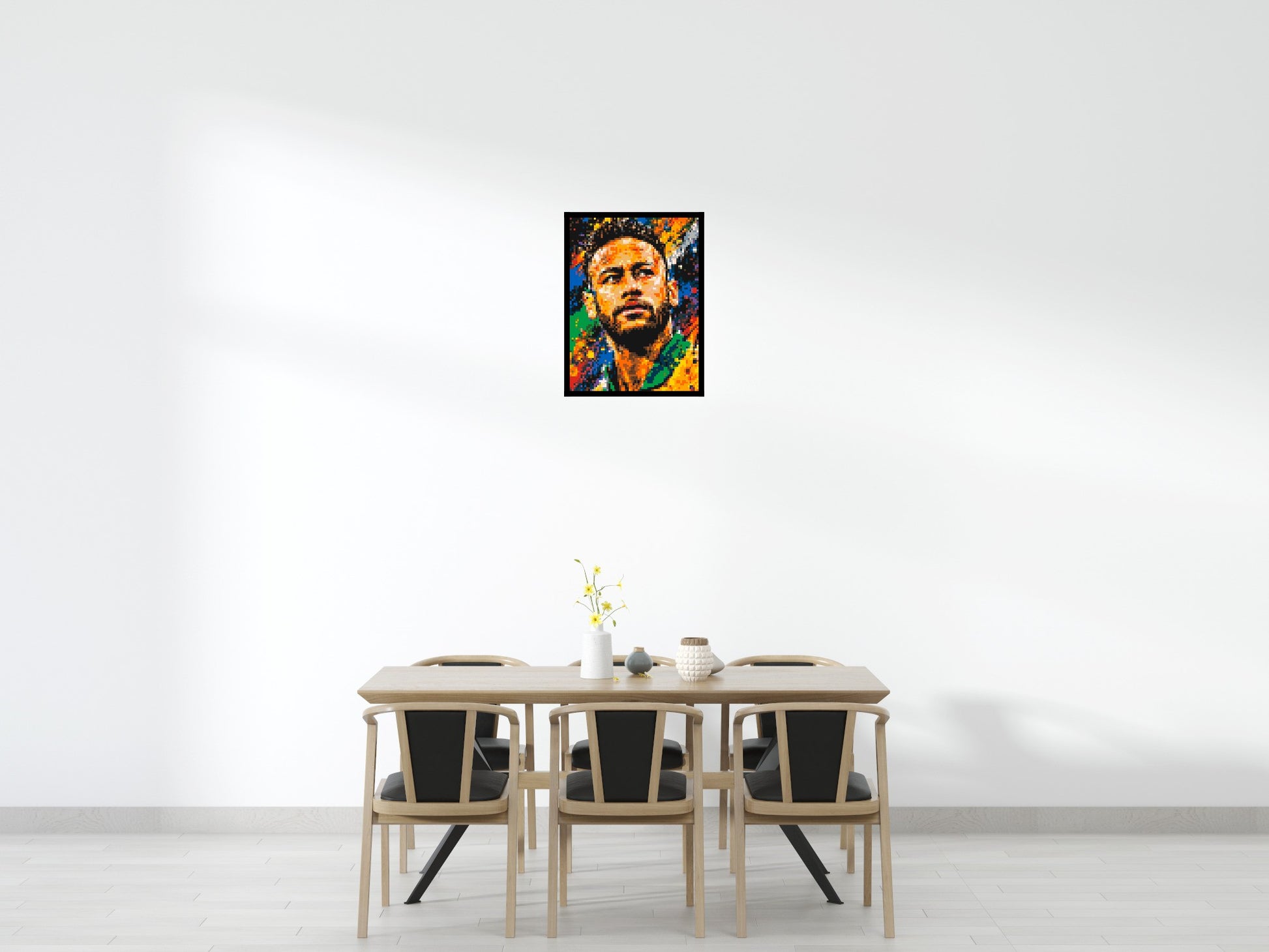 Neymar Urban Pop - Brick Art Mosaic Kit 3x4 scene with frame