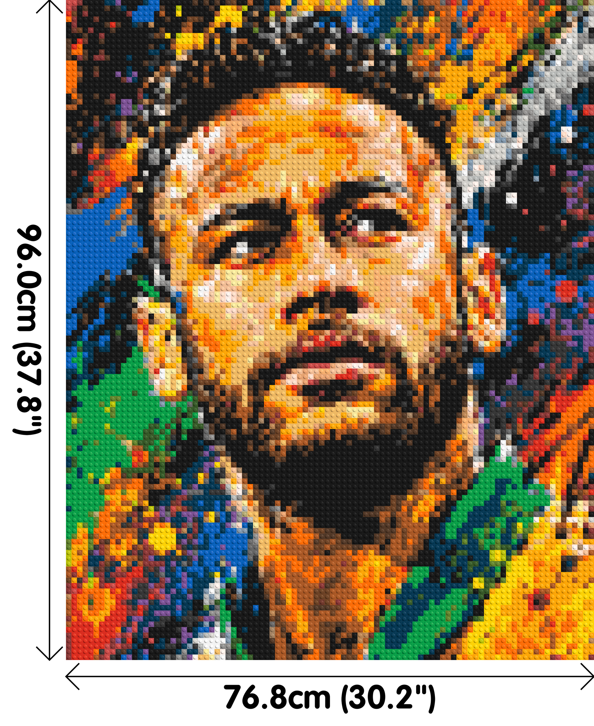Neymar Urban Pop - Brick Art Mosaic Kit 4x5 dimensions